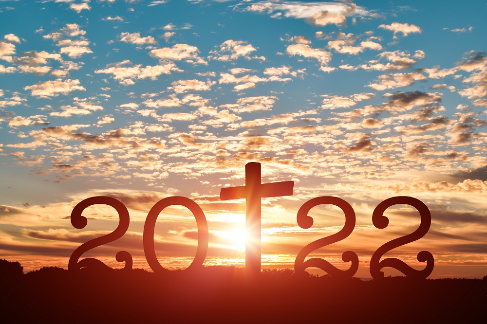 2022 Sunset with cross