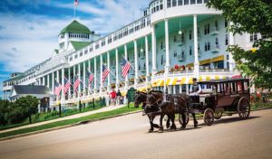 Front of Grand Hotel on Mackinac Island, MI