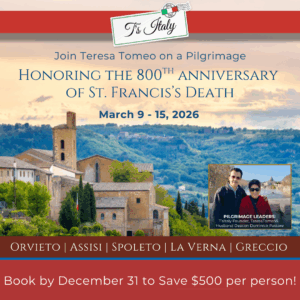 Announcing the Pilgrimage honoring the 800th Anniversary of St. Francis's Death