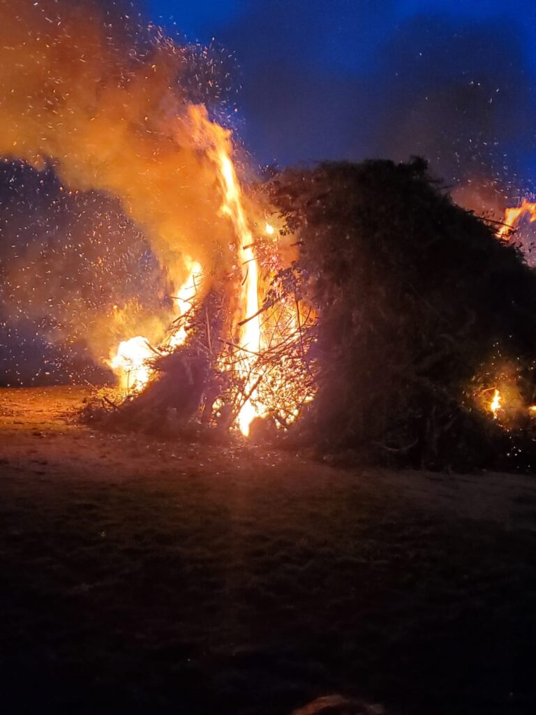 Gigantic bonfire