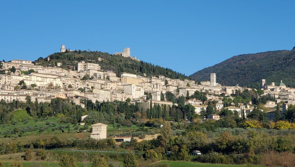 Expansive view of Assisi, Italy