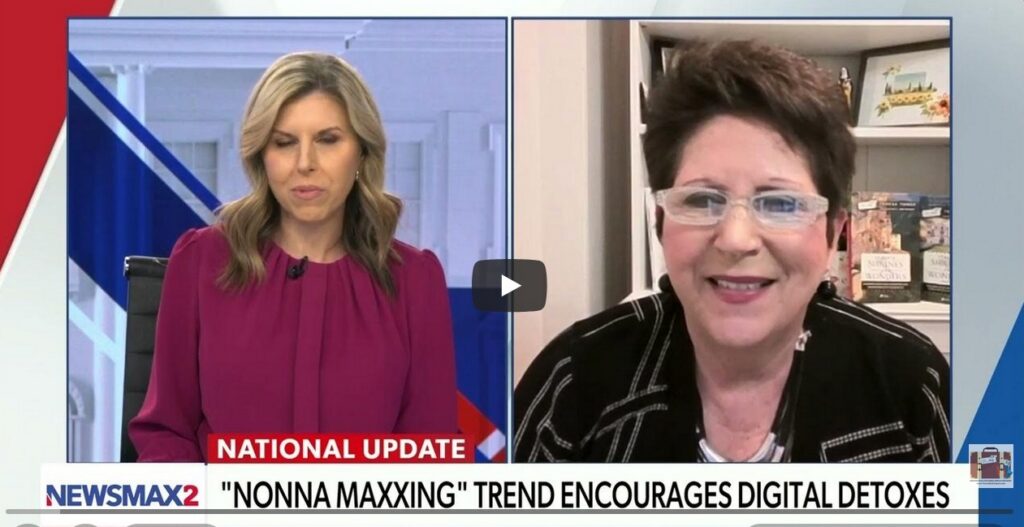 Screenshot of Newsmax2 interview